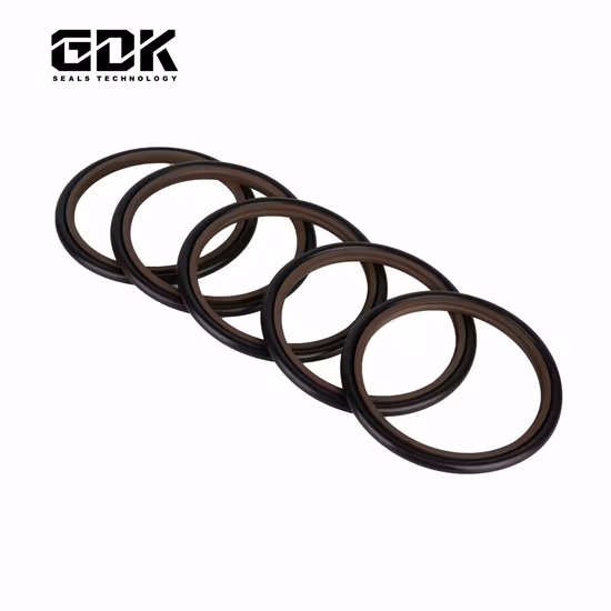 Hbts Gsj Bsj 40% 청동 PTFE 유압 실린더 왕복 운동 로드 버퍼 샤프트 오일 플라스틱 고무 기계식 스텝 씰