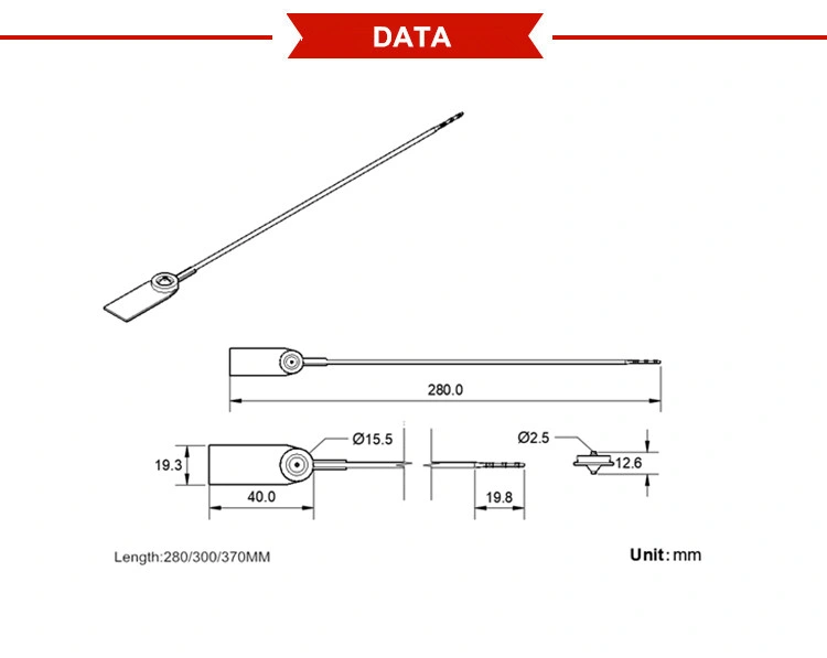 Disposable Plastic Seal Tamper Evident Security Plastic Seals