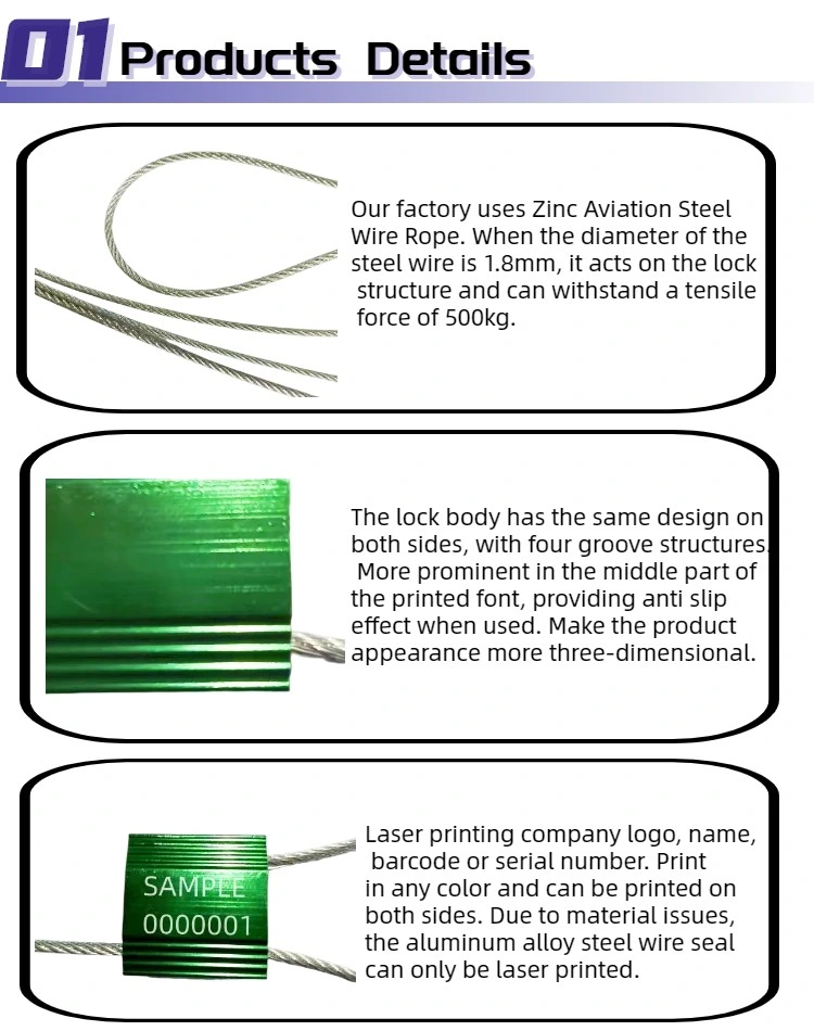 Hot Sell Security Electric Meter Cable Metal Seal Lead Seal